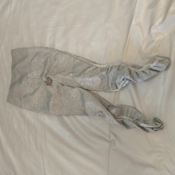 Fabletics Pants - Fabletics heathered grey high waisted seamless runched leggings